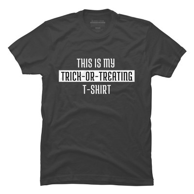 Men's Design By Humans Trick Or Treating By beeyou T-Shirt