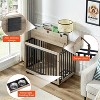 Gulches Elevate Your Home Decor and Pet Comfort: Grey Dog Crate with Multifunctional Features - 3 of 4