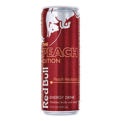 Red Bull Peach Energy Drink - 12 Fl Oz Can : Target