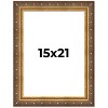 PosterPalooza | Museum Gold Picture Frame - UV Acrylic, Foam Board Backing, Hanging Hardware - 2 of 4