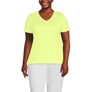Lands' End Women's Relaxed Supima Cotton T-Shirt - 1 of 3