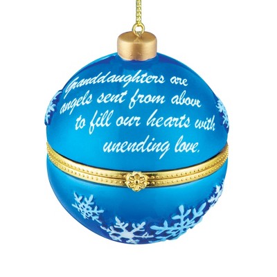 Collections Etc Holiday Sentiment Trinket Ornaments Granddaughter : Target