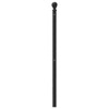 vidaXL Metal Headboard for Bed - Black Powder-Coated Steel Bed Header for Back Support, 41.3"x1.2"x38.2" - Fits 39.4" Mattress - 4 of 4