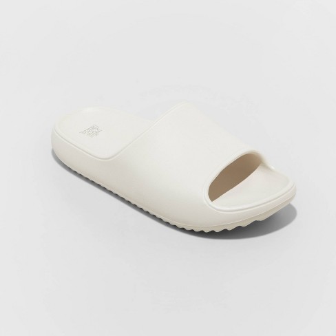 Men's Pillow Slides , Black / 11.5