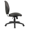 Task Chair Black - Boss Office Products: Molded Foam Seat, Lumbar Support, Adjustable Height, Nylon Base, Swivel Armless Design - 3 of 4