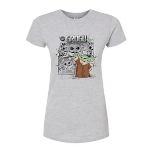 Women's - Star Wars - The Mandalorian Grogu Panels Fitted Graphic T-Shirt - 1 of 3