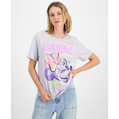 Hybrid Womens Minnie Mouse Print Graphic T-Shirt, Multicoloured, Medium