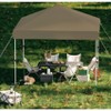 ODK Pop Up Canopy - Beach Tent with One Push Setup, 210d Oxford Fabric - Waterproof & UPF 50+, Outdoor Sun Shade Gazebo for Parties, Camping - 2 of 4