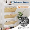 GustoWave Shoe Storage Cabinet with 2 Flip Drawers, Freestanding Shoe Organizer for Entryway, Narrow Shoe Rack Cabinet - 4 of 4