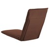 vidaXL Foldable Sunlounger Oxford Fabric Brown - 4 of 4