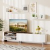 Tangkula TV Stand Modern Entertainment Center TV Cabinet for TVs up to 80 Inches - 2 of 4
