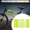 Unique Bargains Bicycle Motorbike Reflective Safety Warning Tape Outer Reflective Strip Multi-purpose PET 42pcs - 2 of 4