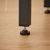 DSVIMOY Counter and Bar Stool Set with 3 PU Upholstered Stools Industrial Design for Kitchen and Living Room, Gray, 67.32"*19.49"*5.31" - 4 of 4
