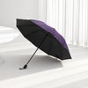 Unique Bargains Outdoor Umbrella 10-rib Striped Sun Protection Impact Cloth Vinyl 42.52"x29.13" 1 Pcs - 2 of 4