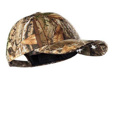 POWERCAP Adult 4 LED Unstructured Cotton Hat Real Tree Camo