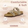 CUSHIONAIRE Women's Lizzy Cork Footbed Sandal - Comfortable, Adjustable Straps, Arch Support, Wide Widths Available, Boho Chic Summer Slides - 3 of 4