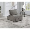Poundex,Upholstered Wide Welt Corduroy Convertible Chair - 3 of 4