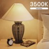 Luxrite A19 LED Light Bulb 60 Watt Equivalent, 3500K Natural White, 800LM, Non-Dimmable, 8W, Enclosed Fixture Rated E26 Medium Base 96 Pack - 2 of 4