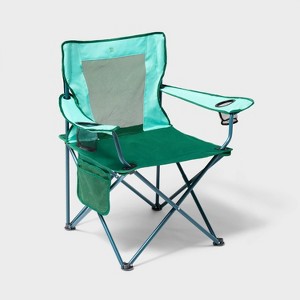 Oversize Folding Mesh Outdoor Portable Camping Chair Green - All