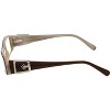 Calabria 814 Designer Acetate Reading Glasses in Nutmeg/Blue Light Filter & A/R +3.00 134mm Frame/57mm Lens Width - 3 of 4
