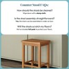 Now Furniture 24" Counter Stool, Wooden Backless Bar Height Kitchen Stool - 4 of 4