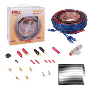 4-AWG Power Cable Wiring Kit for Car Audio with RCA Audio Cables, Compatible with Amplifiers and Subwoofers - 1 of 2