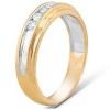 Pompeii3 1/4 Ct Diamond Mens Wedding Ring 10k Yellow Gold - 3 of 4