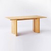 Bell Canyon Solid Wood Dining Table Natural - Threshold™ designed with Studio McGee: Rubberwood Frame, Seats 6 - 3 of 4
