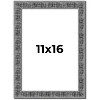 PosterPalooza | Distressed Black Picture Frame - UV Acrylic, Foam Board Backing, Hanging Hardware - 2 of 4