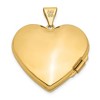 Black Bow Jewelry 21mm Family Diamond Floral Heart Locket in 14k Yellow Gold - 3 of 4