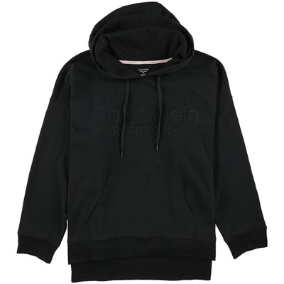 Calvin Klein Womens Side Stripe Hoodie Sweatshirt