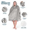 The Bare Homey - Adult Wearable Blanket - Fleece Side Pockets - 3 of 4