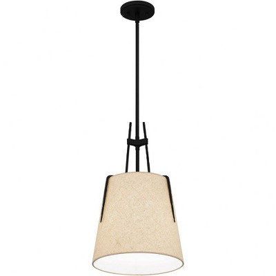 Leona Matte Black Glass LED Mini Pendant Light