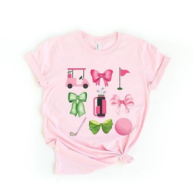 Simply Sage Market Women's Golf Icons Coquette Short Sleeve Graphic Tee