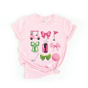 Simply Sage Market Women's Golf Icons Coquette Short Sleeve Graphic Tee - 1 of 4