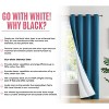 HLC.ME Dakota 100% Blackout Thick Thermal Insulated Energy Efficient Heat Blocking Curtains Grommet Panels, Set of 2 - 3 of 4