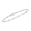Ross-Simons 3-4mm Cultured Pearl and Sterling Silver Jewelry Set: 2 Lumachina-Chain Bracelets Size 7 - 3 of 4
