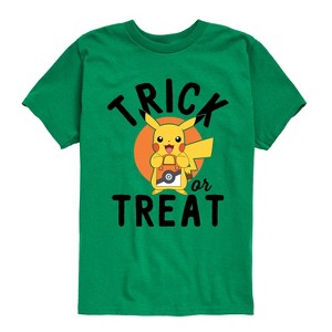 Boys' - Pokémon - Pikachu Halloween Trick Or Treat Short Sleeve Graphic T-Shirt - 1 of 4