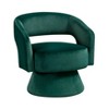 Sapphtopaz Modern Accent Chair Velvet Upholstery Mid-Back Chairs Swivel Accent Chair Solid Wood Comfy Chair for Living Room, Bedroom, Nursery - 4 of 4