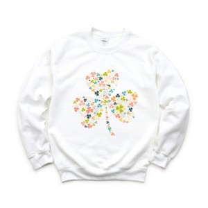 Simply Sage Market Women's Graphic Sweatshirt Color Shamrocks - 1 of 4