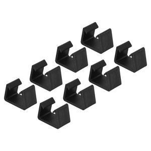 Unique Bargains Outdoor Wicker Fixed Connection Chair Fasteners Furniture Clips Black - 1 of 4