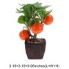 Unique Bargains Artificial Plants Plastic Orange 3.15"x3.15"x9.06" 1 Pcs - 3 of 4