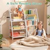 Vynxaria Bookshelf Series 24 in. Wide  3 / 4 Shelf Kids Bookcase with Side Pockets for Nurseries Playrooms and Classrooms - 4 of 4