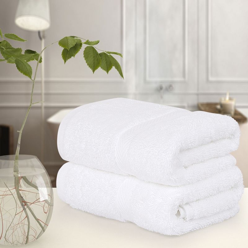 2 Pcs Cotton Absorbent Luxury Bath Towel Sets - PiccoCasa, 3 of 8