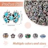 200-Piece European Style Spacer Beads Assortment - Metal Rhinestone & Crystal for Jewelry Making - 2 of 4