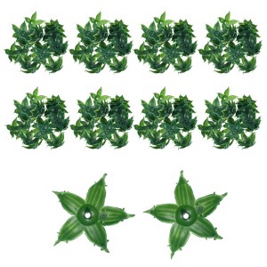 Unique Bargains Artificial Flowers Calyxes Fake Sepals Petal Greenery Leaves - 1 of 4