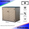 BENCMATE Storage Sheds, Garden Storage Shed Tool House with Lid and Door, Durable Construction for Backyard or Patio, Brown, 53.1"*33.1"*46.9" - 4 of 4