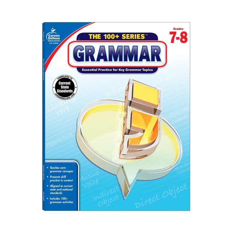 Grammar, Grades 7 - 8 - (100+ Series(tm)) (Paperback), 1 of 2