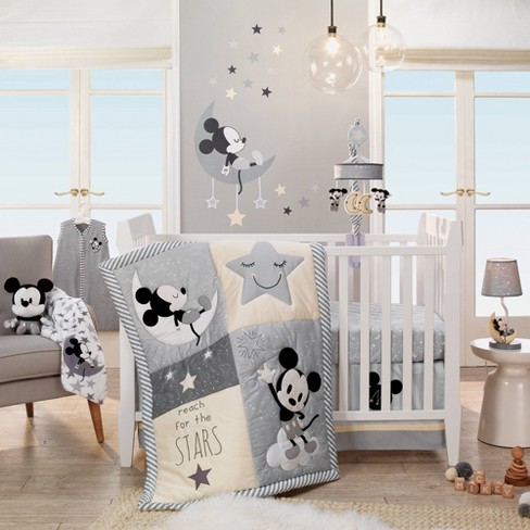 Lambs Ivy Disney Baby Nursery Crib Bedding Set Mickey Mouse 4pc