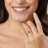Ross-Simons 0.90 ct. t.w. Emerald Ring With Diamond Accents in 10kt Yellow Gold - 2 of 4